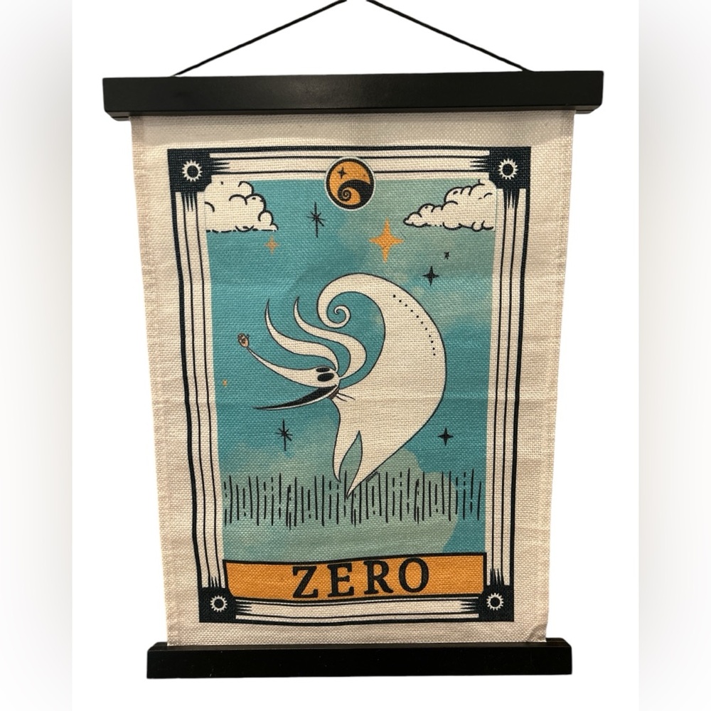 The Nightmare Before Christmas‎ Zero Tarot Card Wall Scroll.